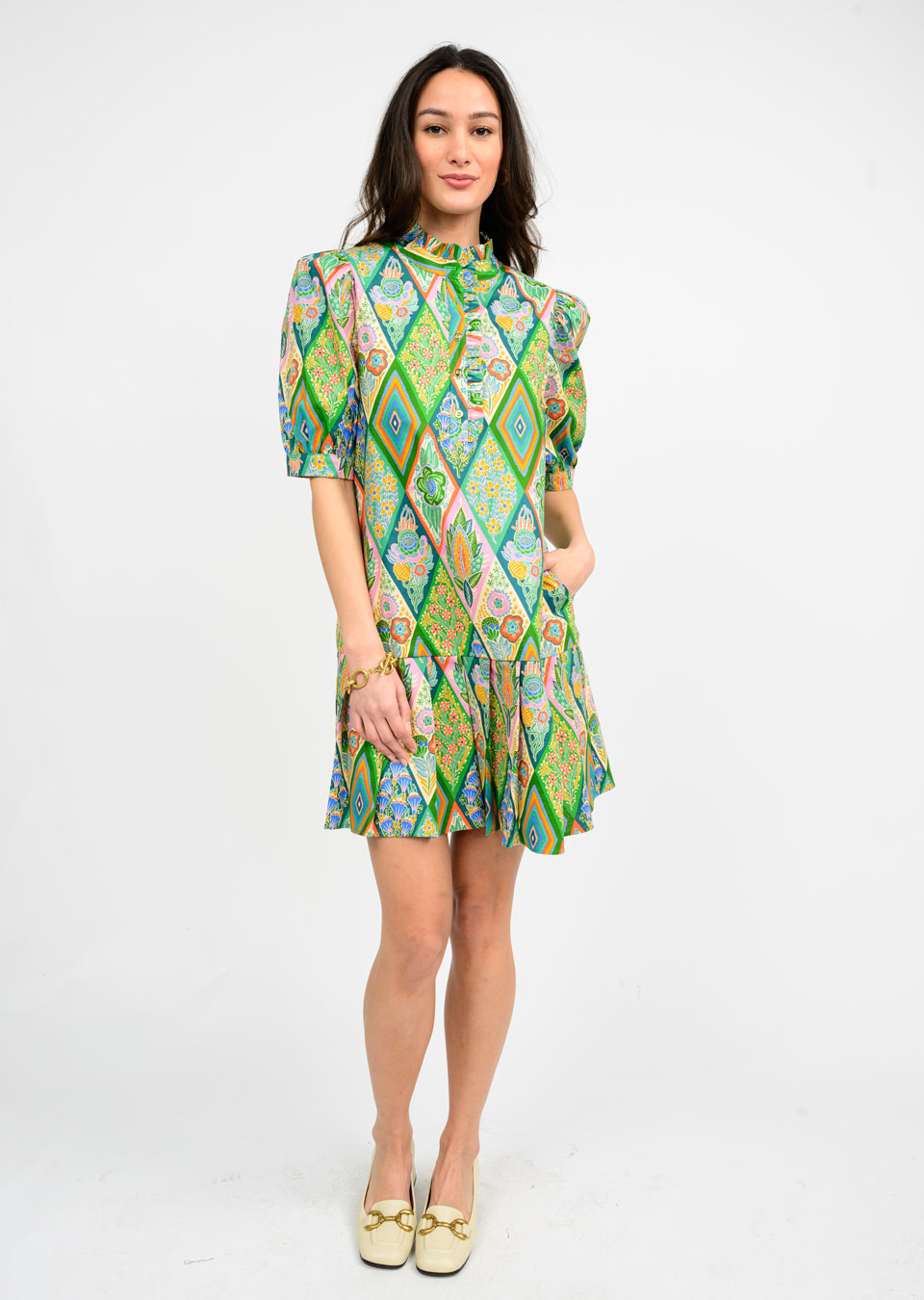 Pleated Hem Dress