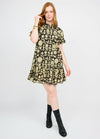 Ruffled Shirt Dress
