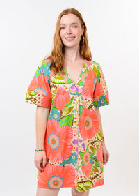 Bold Floral Shift Dress