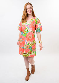 Bold Floral Shift Dress