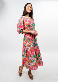 Floral Smocked Tiered Maxi