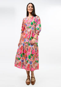 Floral Smocked Tiered Maxi