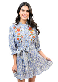 Ribbon Embroidered Dress