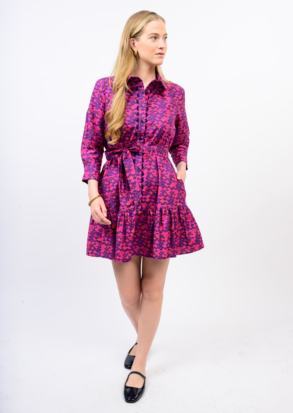 Ric Rac Trim Shirt Dress