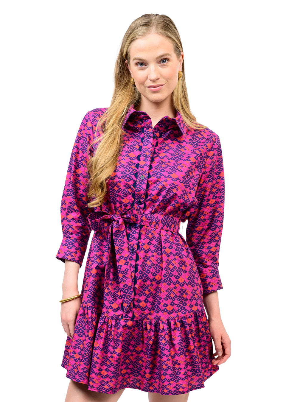 Ric Rac Trim Shirt Dress