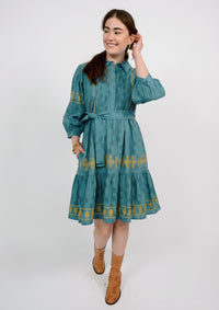 Medallion Embroidered Dress