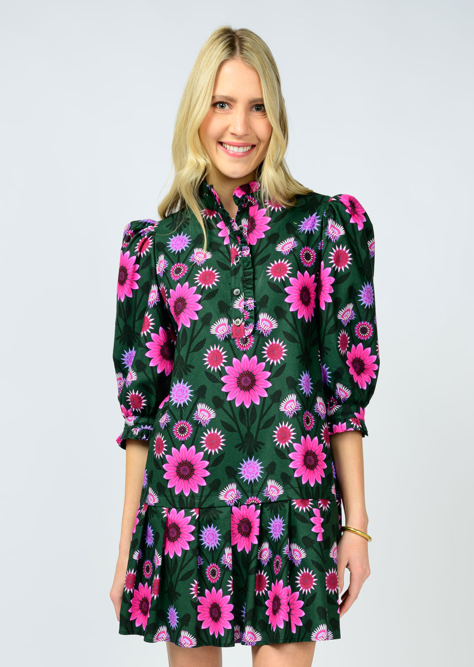 Pleated Hem Dress