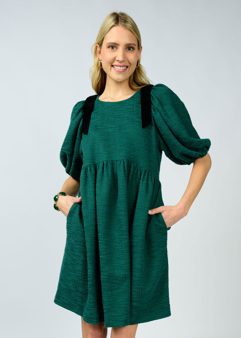 Bow Shoulder Detail Dress