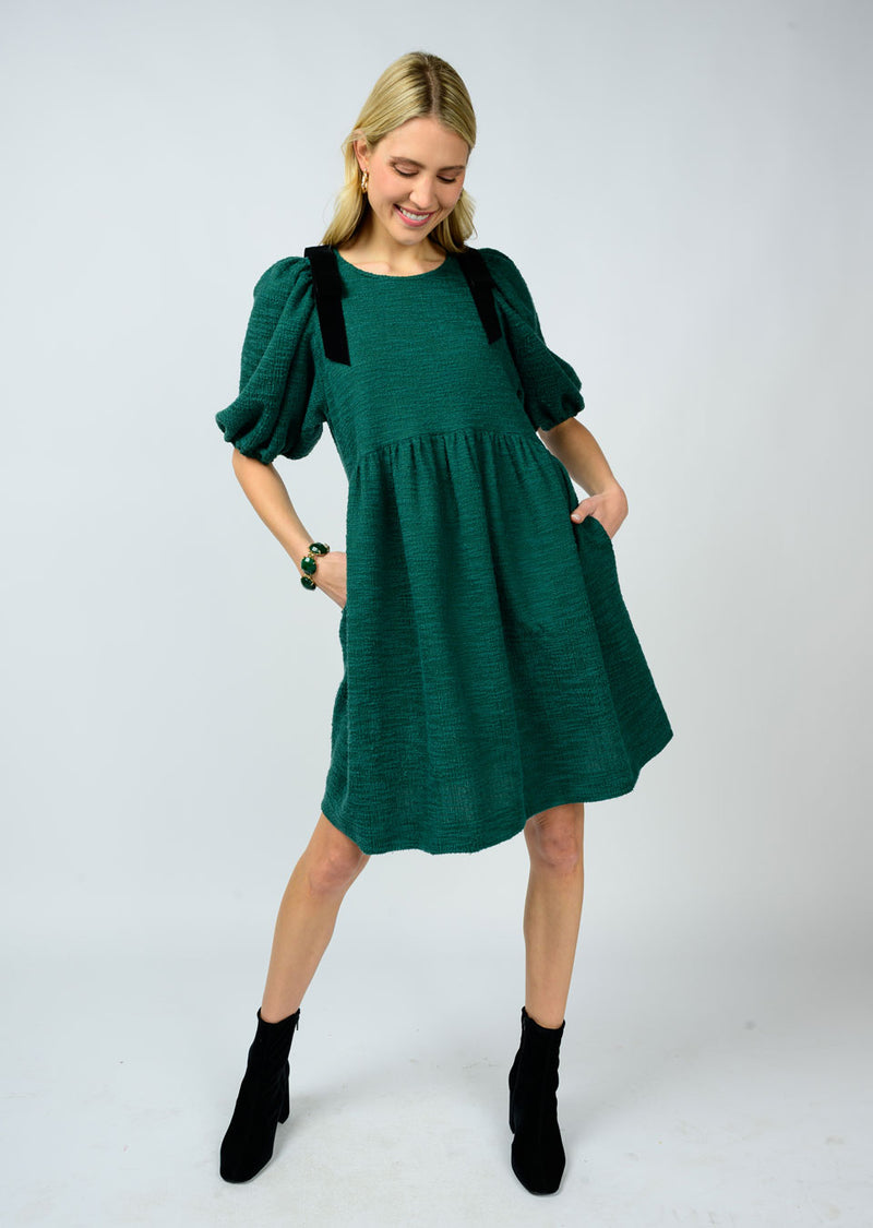 Bow Shoulder Detail Dress