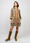 Paisley Border Shirtdress