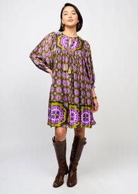 Medallion Border Dress