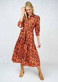 Native Print Shirtdress