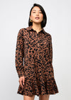 Leopard Knit Shirtdress