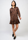 Leopard Knit Shirtdress