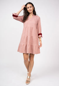 Tiered Bow Knit Dress