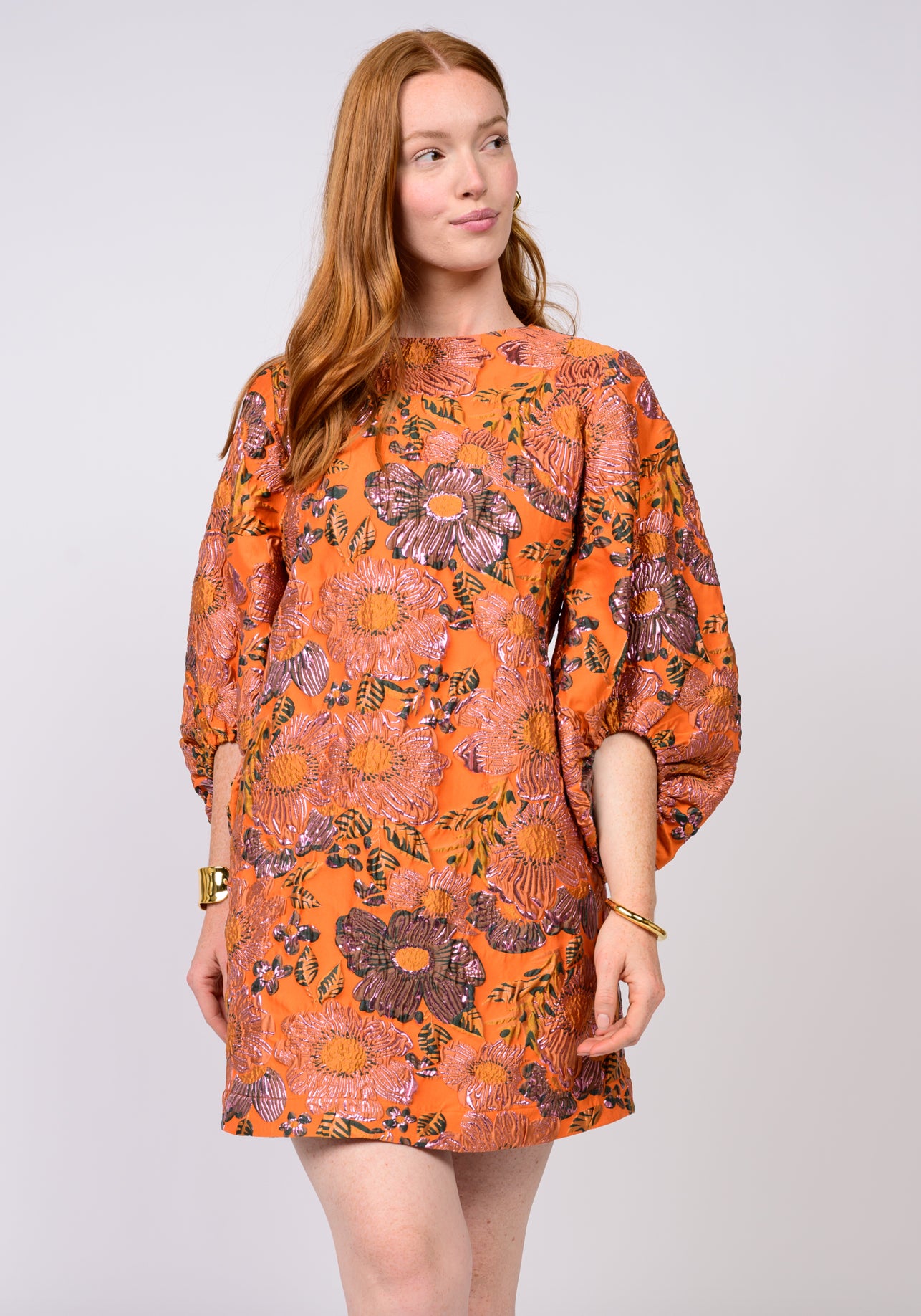 Brocade Shift Dress