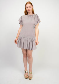 Purple Knit Sparkle Dress