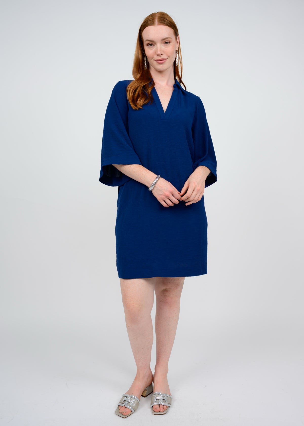 Navy Go Easy Shift Dress