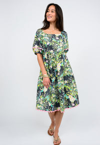 Tropical Burst of Flowers Dress