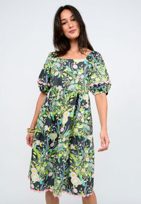 Tropical Burst of Flowers Dress