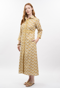 Double Button Shirt Dress