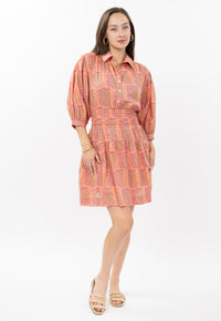 Elastic Waist Shirtdress