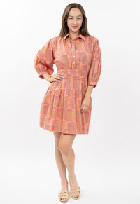 Elastic Waist Shirtdress