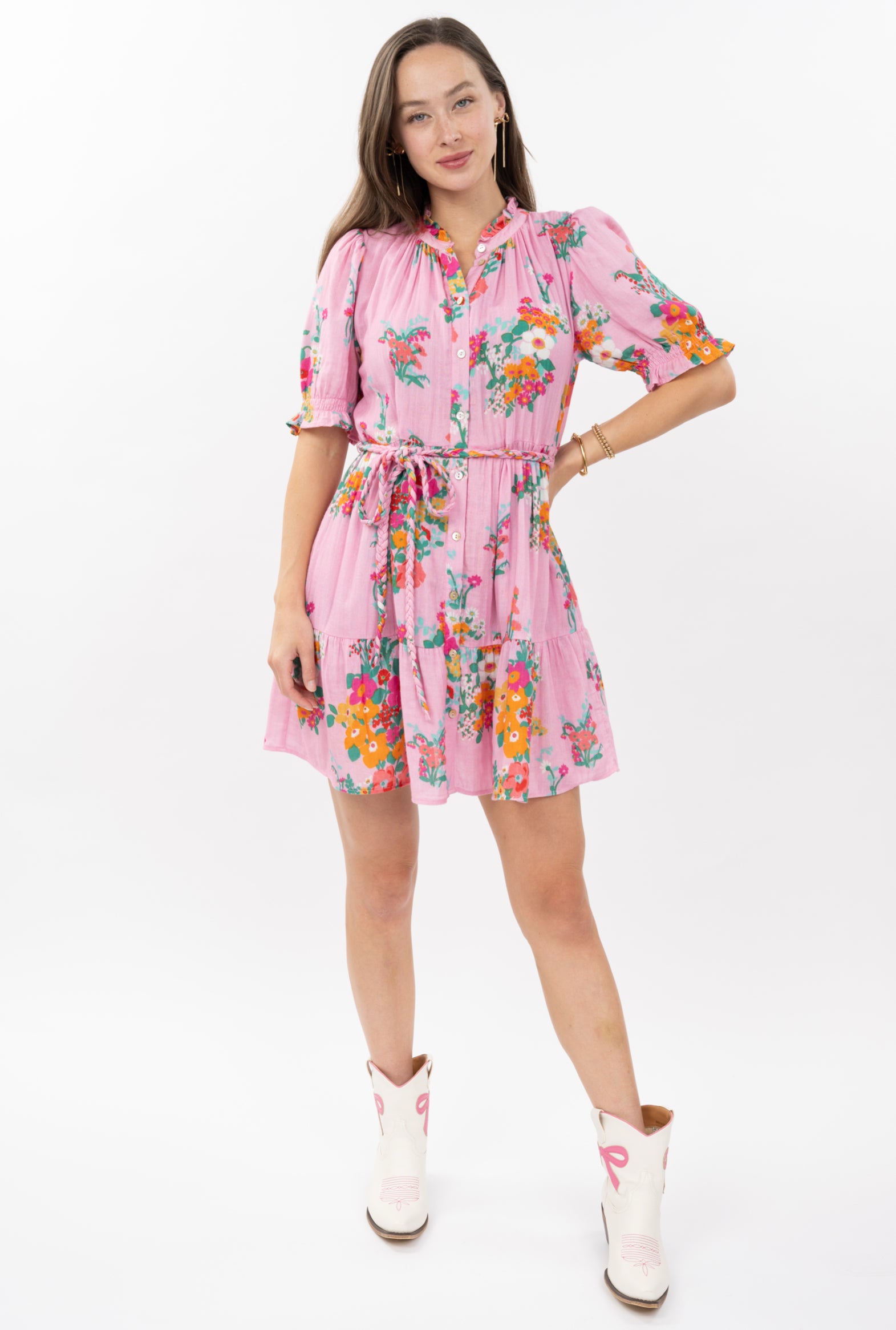 Floral Gauze Dress