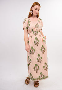 Seersucker Midi Dress