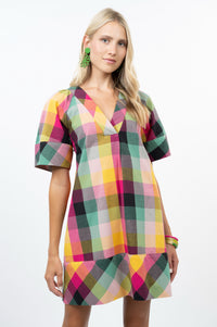 Checked Shift Dress