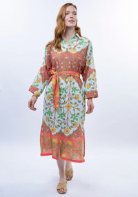 Bordered Shirtdress