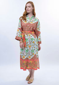 Bordered Shirtdress