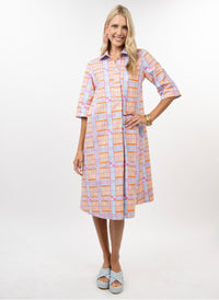 Plaid Midi Swing Dress