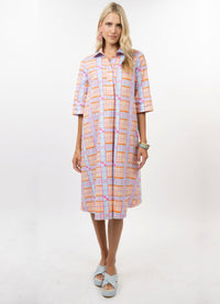 Plaid Midi Swing Dress