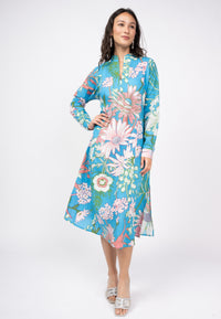 Blue Patio Floral Maxi Dress - EXCLUSIVE