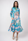 Blue Patio Floral Maxi Dress - EXCLUSIVE