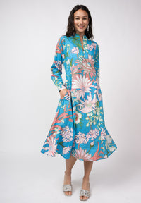 Blue Patio Floral Maxi Dress - EXCLUSIVE