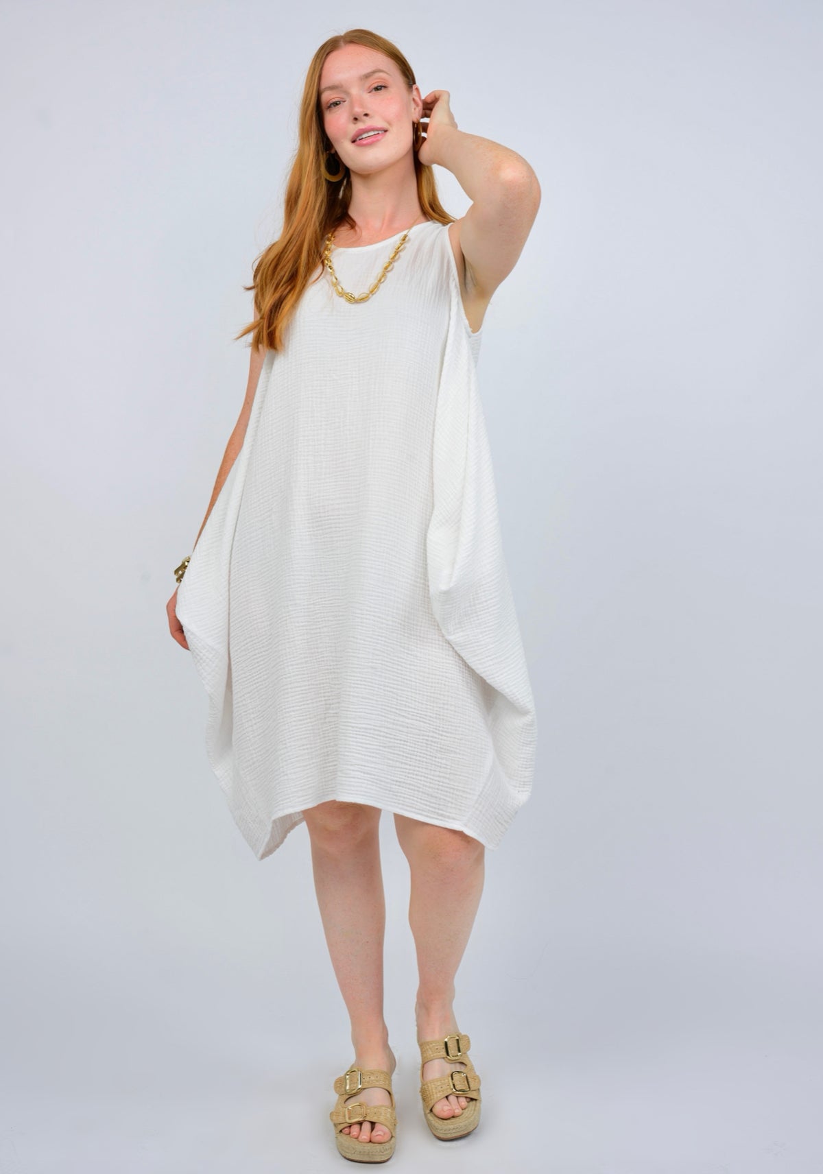 White Shift & Flow Sundress