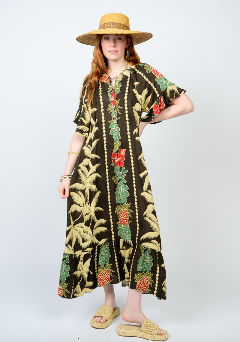 Brown Go With The Flow Dress - EXCLUSIVE