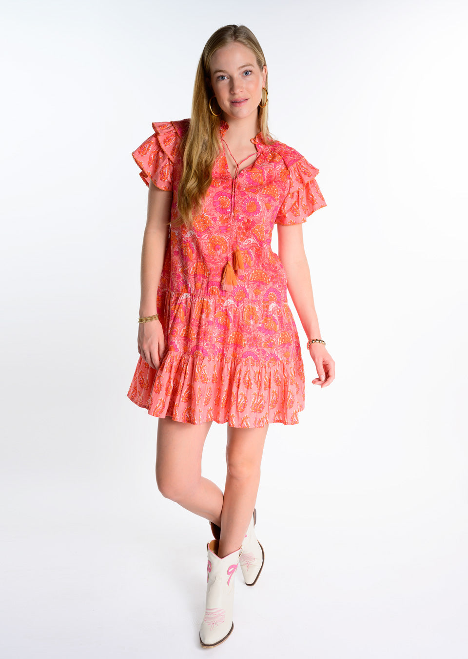Twin Block Print Dress