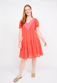 Daisy Filled Yoke Dress
