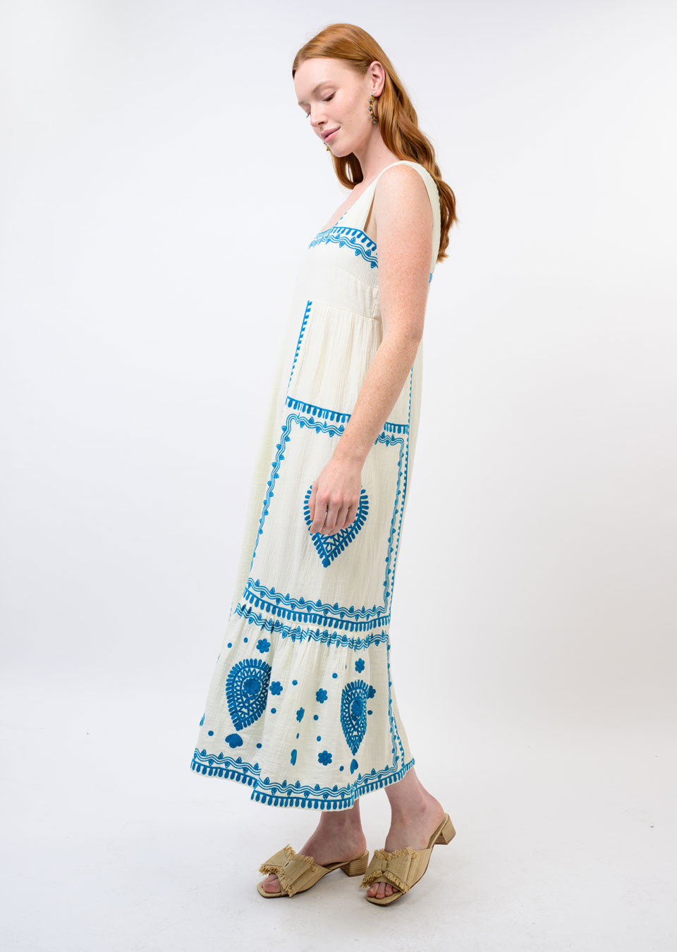 Gauze Embroidered Sundress