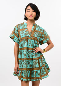 Block Tropical Dress