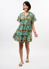 Block Tropical Dress
