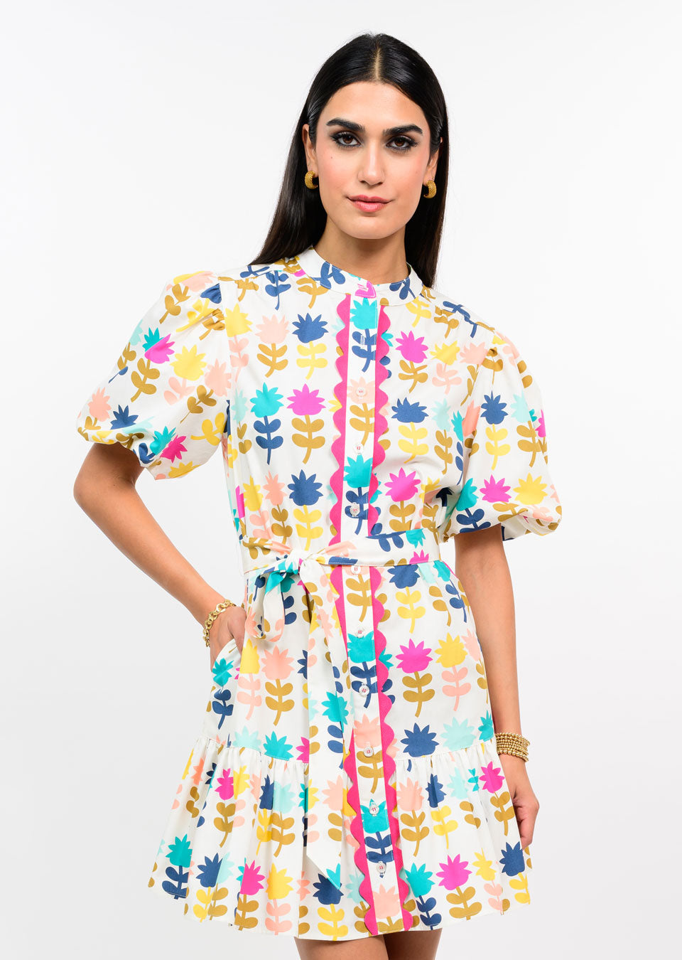 Tulips In a Row Dress