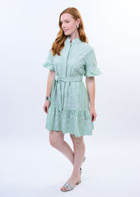 Sea Cross Stitched Dress
