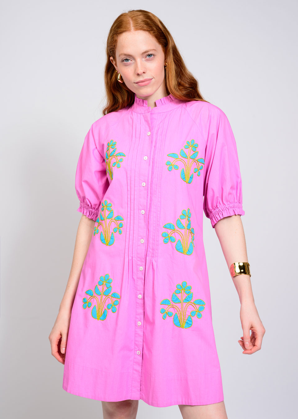 Blocked Embroidery Dress – Ivy Jane Brand