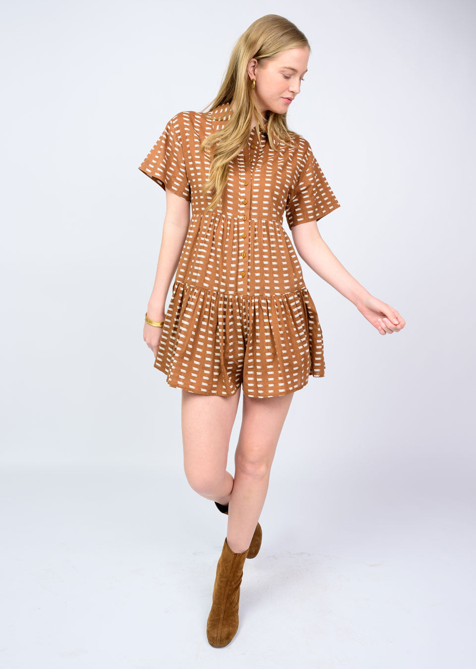 Coffee Print Romper