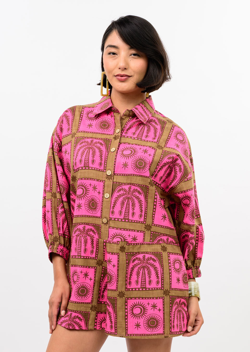 Block Tropical Romper