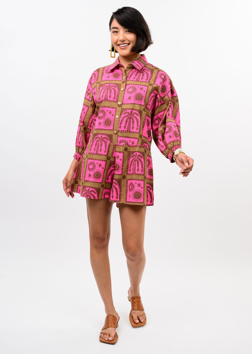 Block Tropical Romper